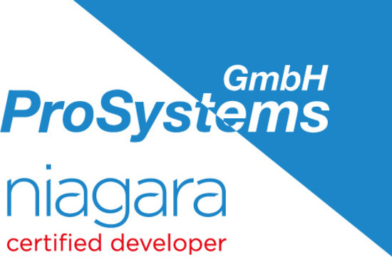 Logo ProSystems GmbH Niagara Certified Developer Logo ProSystems GmbH Niagara Certified Developer
