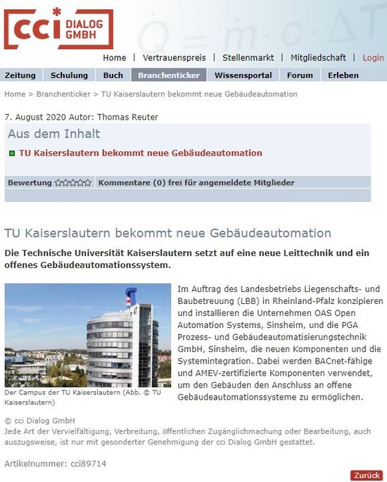 cci Branchenticker, 7. August 2020, cci-dialog.de cci Branchenticker, 7. August 2020, cci-dialog.de